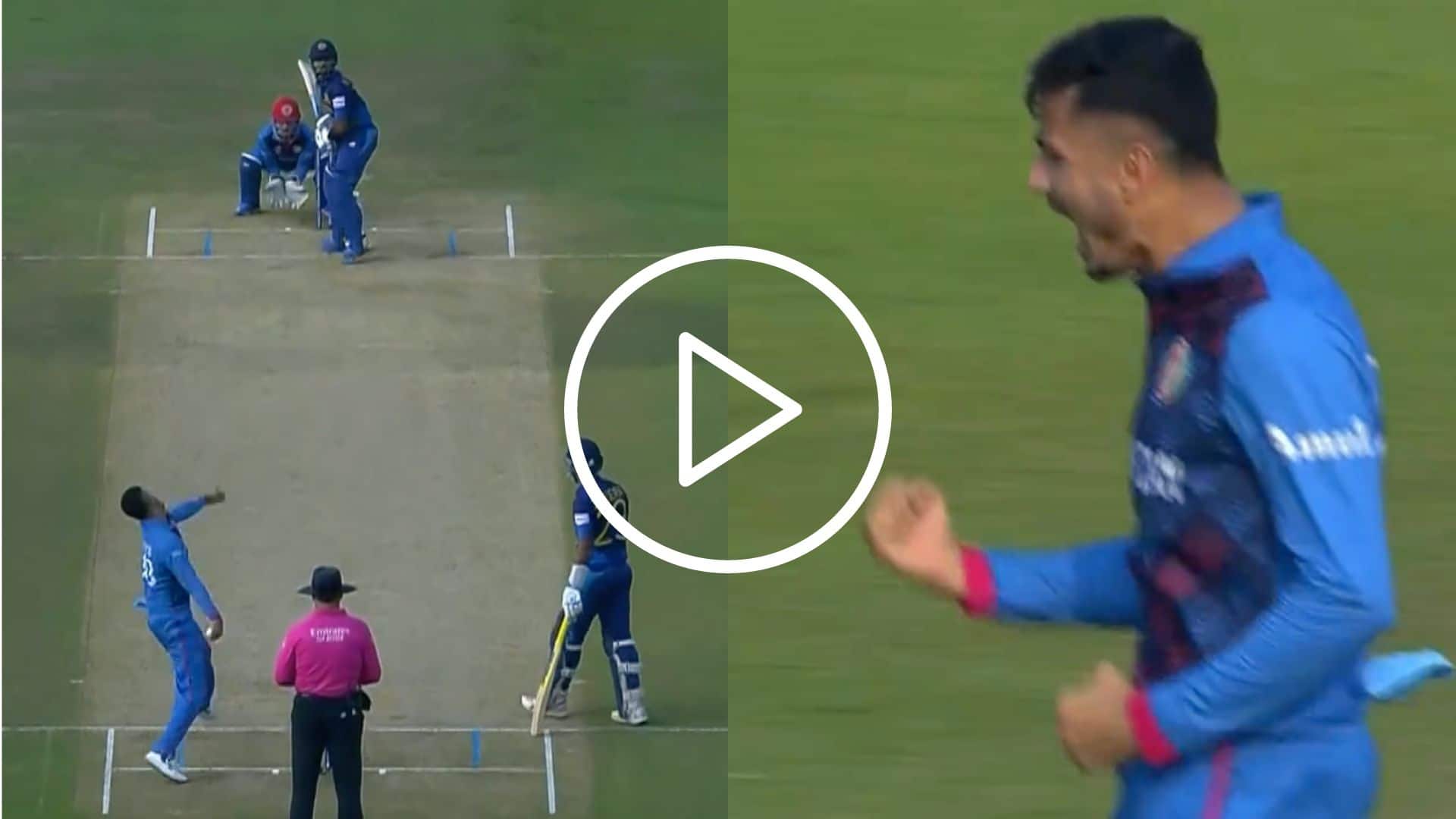 [Watch] Mujeeb Ur Rahman 'Outfoxes' Kusal Mendis With A Beautiful Delivery